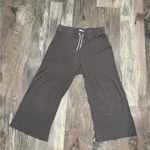 Mate the Label wide leg waffle knit crop pants